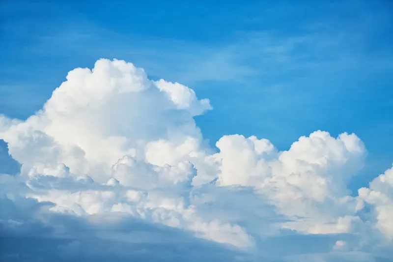 Clouds in a blue sky