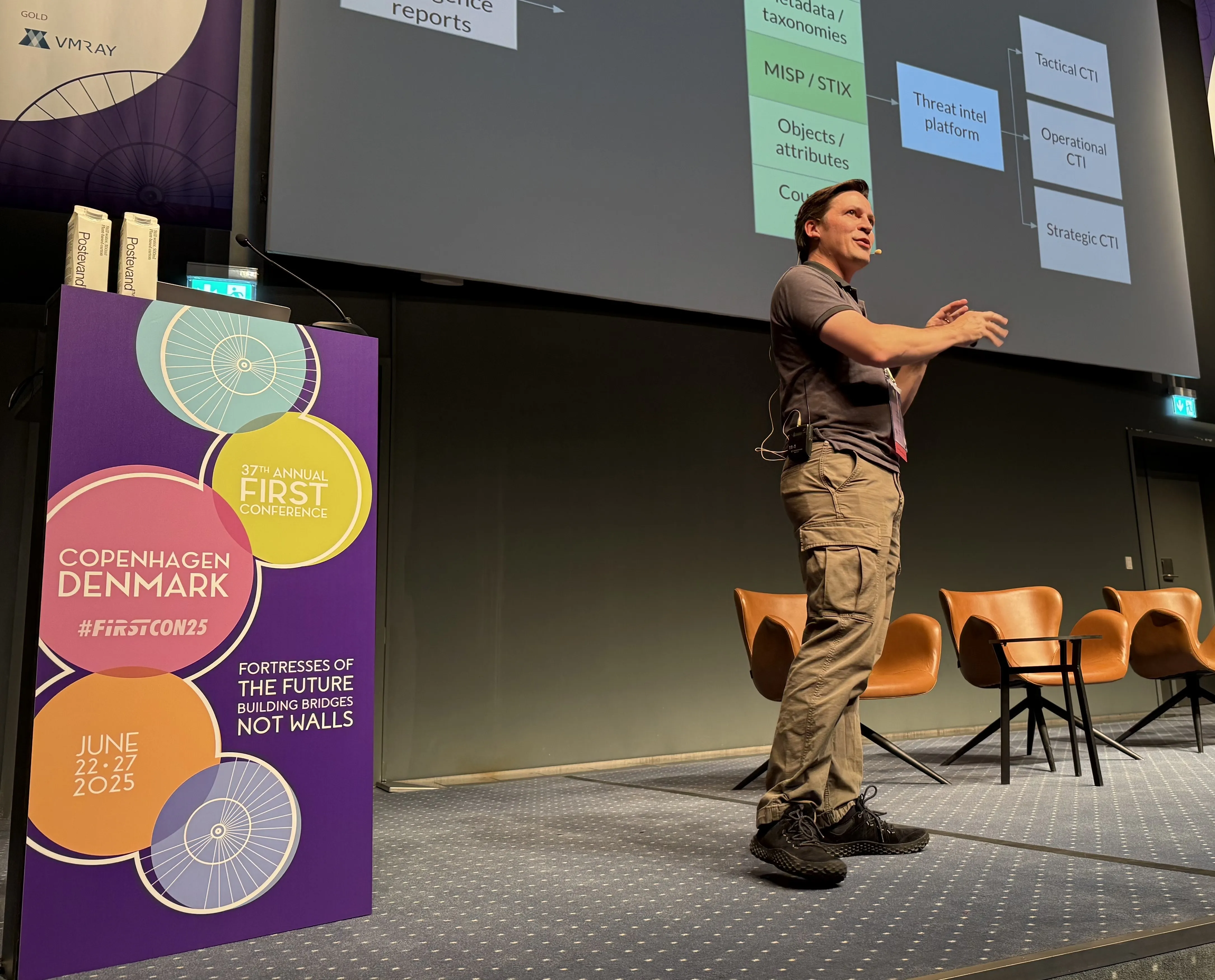 Chris Horsley presenting at FIRST Conference